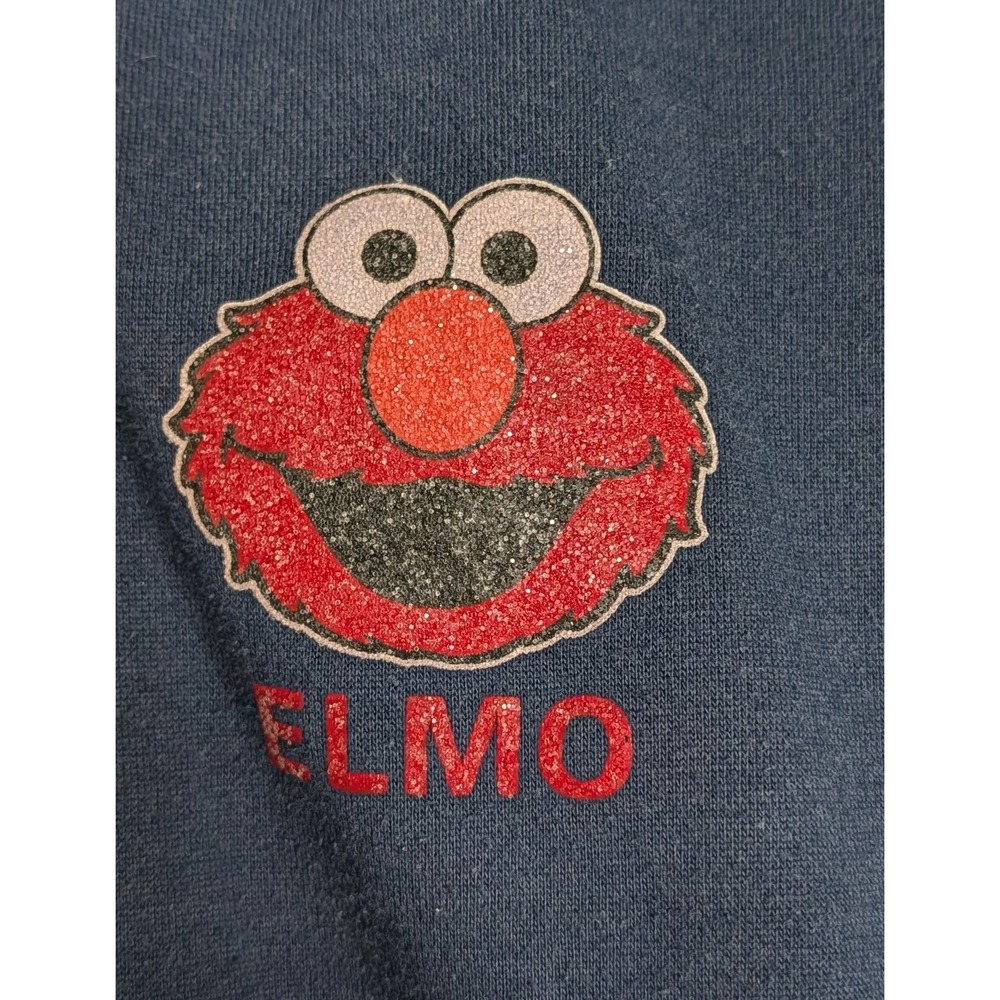 Sesame Street Elmo Oscar Cookie Monster Navy Blue Zip Up Hoodie Kids M 10/12 - Picture 5 of 9